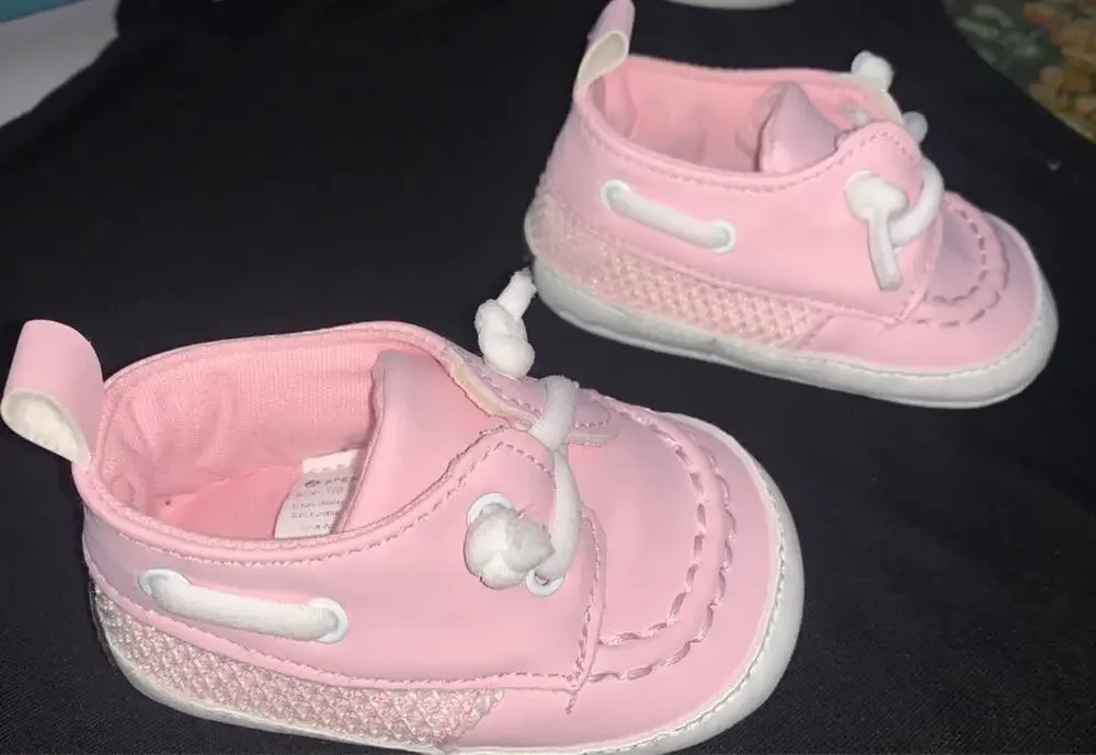 Pink baby Sperrys (6-9Months) NEW!
